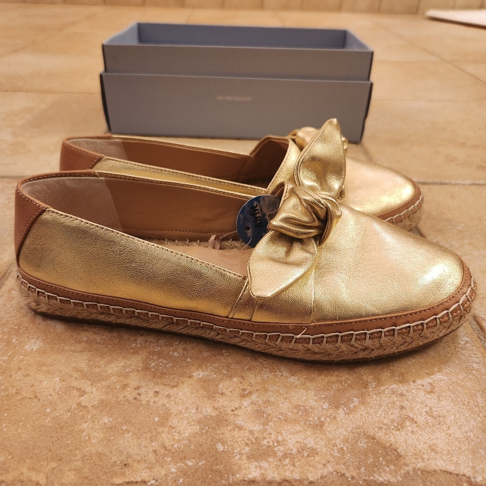 🌟 Gold n Cognac Antonio Melani Espadrilles